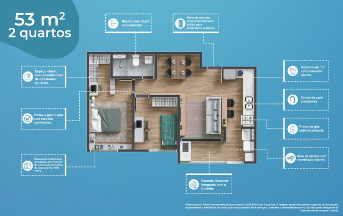 Imagem Apartamento com 2 Quartos à Venda,  em Janga - Paulista