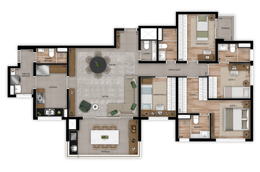 Imagem Apartamento com 3 Quartos à Venda, 128 m²em Vila Gilda - Santo André Imagem Apartamento com 3 Quartos à Venda, 128 m²em Vila Gilda - Santo André