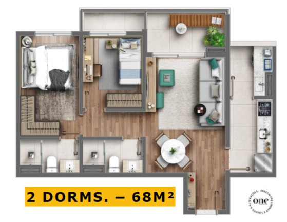Imagem Apartamento com 2 Quartos à Venda, 68 m² em Butantã - São Paulo