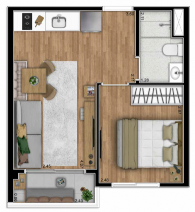 Imagem Apartamento com 1 Quarto à Venda, 29 m² em Vila Santa Catarina - São Paulo Imagem Apartamento com 1 Quarto à Venda, 29 m² em Vila Santa Catarina - São Paulo