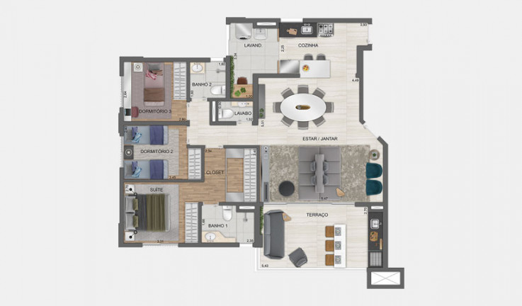 Imagem Apartamento com 4 Quartos à Venda, 132 m² em City América - São Paulo Imagem Apartamento com 4 Quartos à Venda, 132 m² em City América - São Paulo