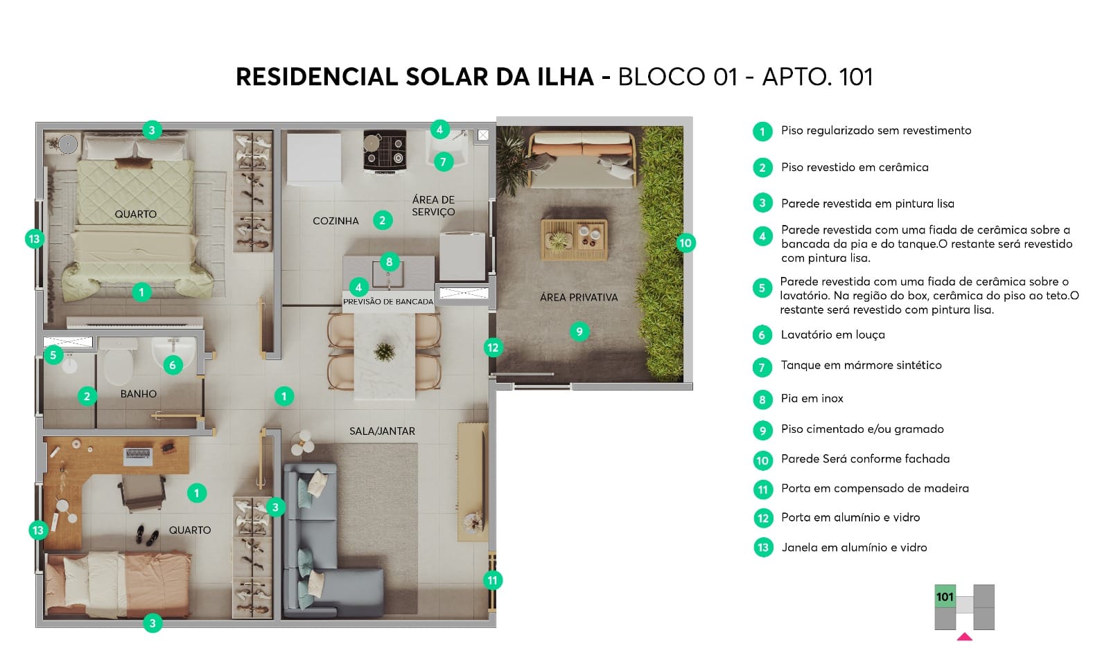 Imagem Apartamento com 2 Quartos à Venda, 39 m² em Vila Pedroso - Votorantim