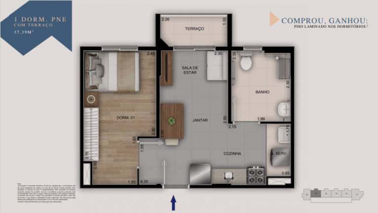 Imagem Apartamento com 2 Quartos à Venda, 38 m² em Vila Isa - São Paulo