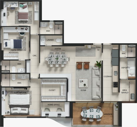 Imagem Apartamento com 4 Quartos à Venda, 132 m² em Boa Viagem - Recife