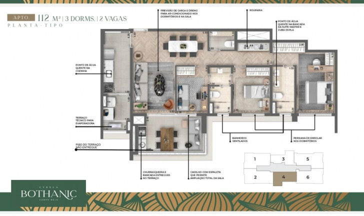 Imagem Apartamento com 3 Quartos à Venda, 111 m² em Campo Belo - São Paulo