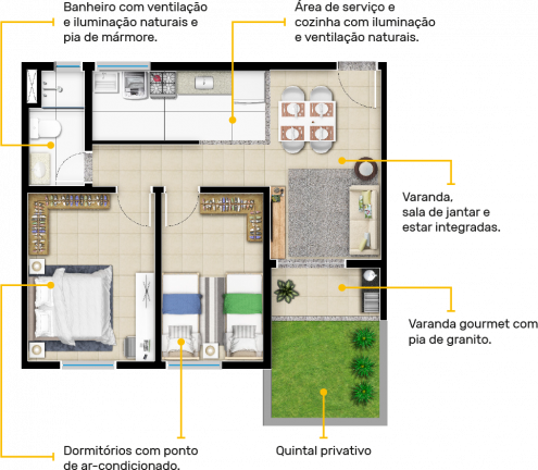 Imagem Apartamento com 2 Quartos à Venda, 55 m² em Jardim Residencial Veneza - Indaiatuba Imagem Apartamento com 2 Quartos à Venda, 55 m² em Jardim Residencial Veneza - Indaiatuba
