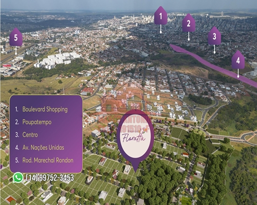 Imagem Terreno à Venda, 250 m² em Floratta Nações Residencial - Bauru