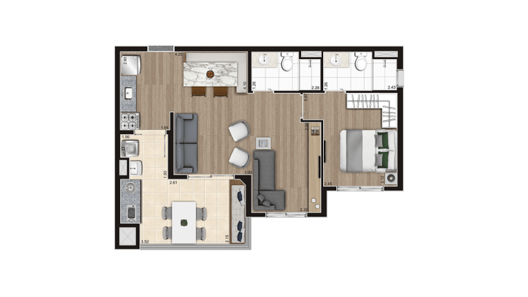 Imagem Apartamento com 2 Quartos à Venda, 56 m²em Vila Maria - São Paulo