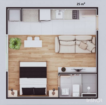 Imagem Studio com 1 Quarto à Venda, 26 m²em Centro - Mogi das Cruzes