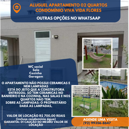 Imagem Apartamento com 2 Quartos para Alugar, 42 m² em Colônia Terra Nova - Manaus Imagem Apartamento com 2 Quartos para Alugar, 42 m² em Colônia Terra Nova - Manaus