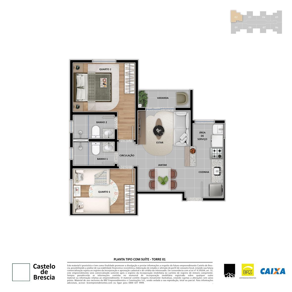 Imagem Apartamento com 2 Quartos à Venda, 49 m² em Parque Xerém - Duque de Caxias