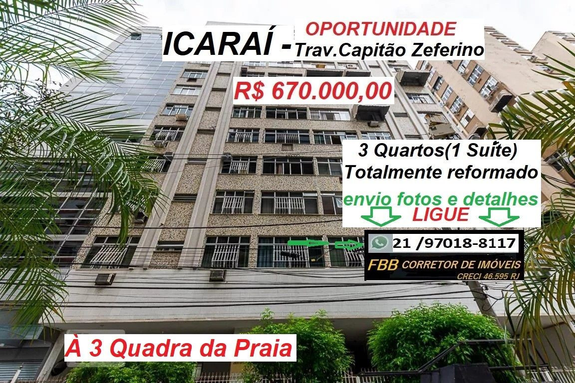 Apartamento com 3 Quartos à Venda, 70 m² em Icaraí - Niterói