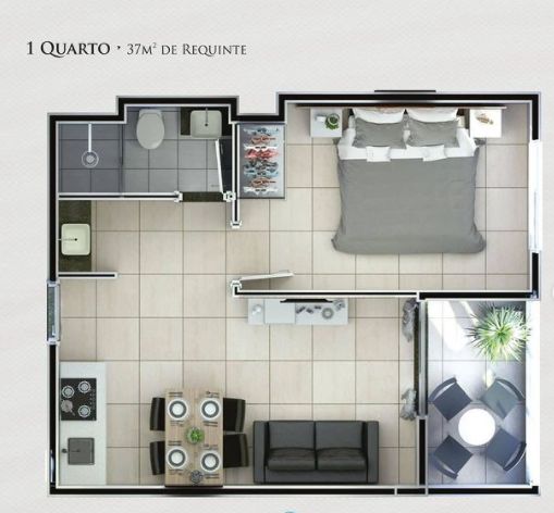 Imagem Apartamento com 1 Quarto à Venda, 37 m²em ATALAIA - Salinópolis
