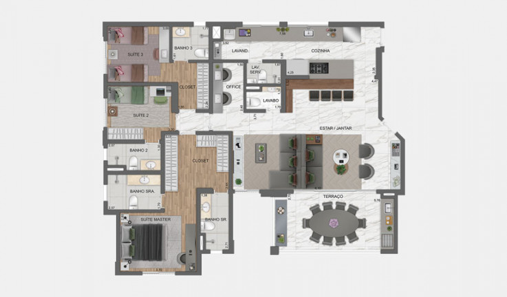 Imagem Apartamento com 4 Quartos à Venda, 132 m² em City América - São Paulo Imagem Apartamento com 4 Quartos à Venda, 132 m² em City América - São Paulo
