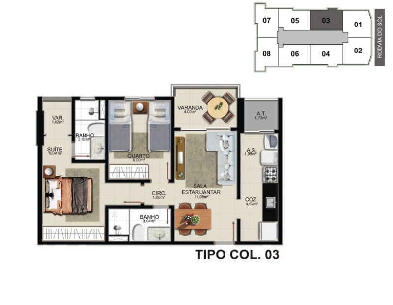 Imagem Apartamento com 2 Quartos à Venda, 65 m² em Praia de Itaparica - Vila Velha Imagem Apartamento com 2 Quartos à Venda, 65 m² em Praia de Itaparica - Vila Velha