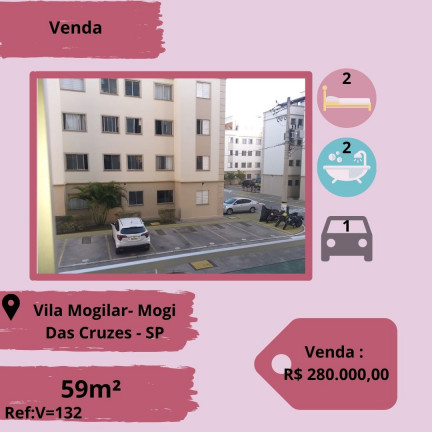 Imagem Apartamento com 2 Quartos à Venda, 59 m² em Vila Mogilar - Mogi das Cruzes Imagem Apartamento com 2 Quartos à Venda, 59 m² em Vila Mogilar - Mogi das Cruzes