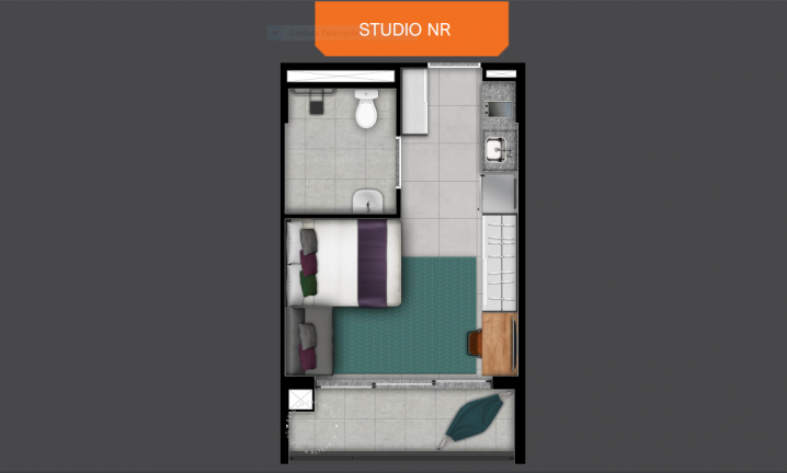 Imagem Studio com 1 Quarto à Venda, 22 m² em Perdizes - São Paulo