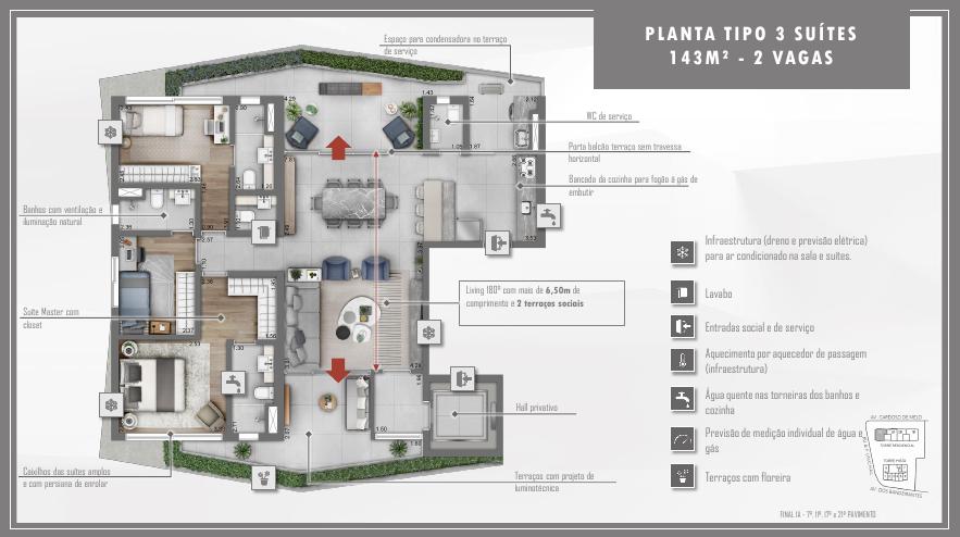 Imagem Apartamento com 3 Quartos à Venda, 143 m² em Vila Olímpia - São Paulo Imagem Apartamento com 3 Quartos à Venda, 143 m² em Vila Olímpia - São Paulo