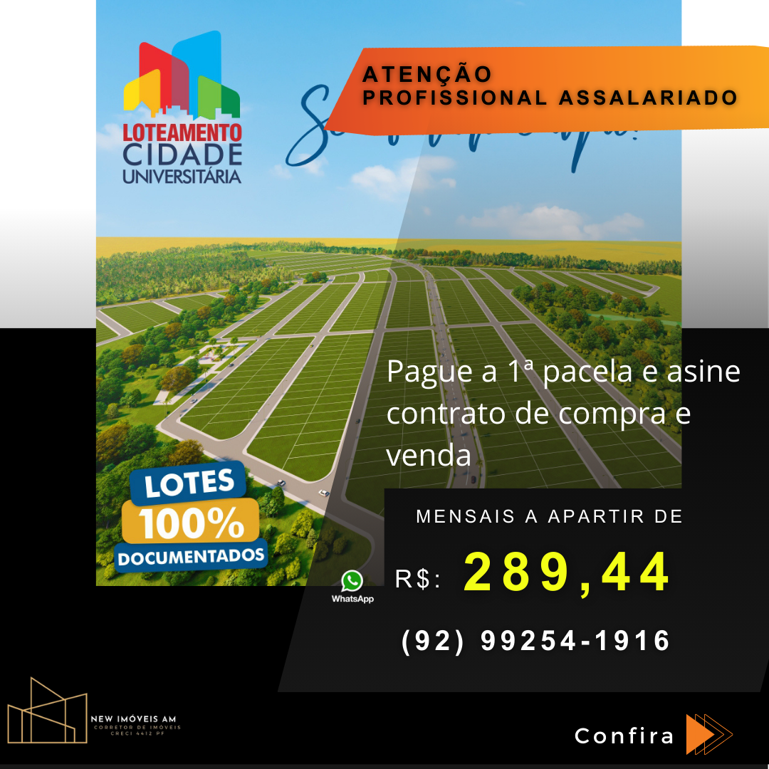 Imagem Terreno à Venda, 250 m²em Paricatuba - Iranduba Imagem Terreno à Venda, 250 m²em Paricatuba - Iranduba
