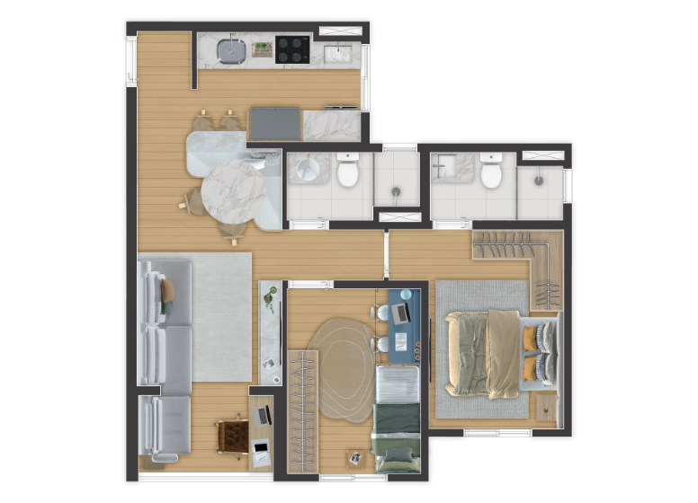 Imagem Apartamento com 2 Quartos à Venda, 54 m² em Jardim Olavo Bilac - São Bernardo do Campo Imagem Apartamento com 2 Quartos à Venda, 54 m² em Jardim Olavo Bilac - São Bernardo do Campo