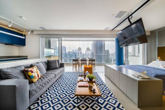 Apartamento com 1 Quarto à Venda ou Locação, 70 m²em Vila Nova Conceição - São Paulo