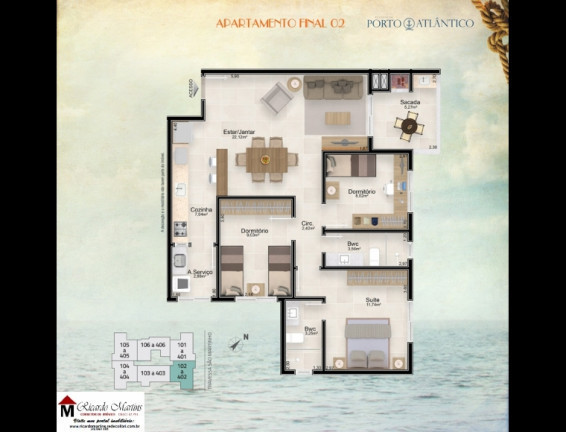 Imagem Apartamento com 3 Quartos à Venda, Locação ou Temporada, 94 m² em Mar Grosso - Laguna Imagem Apartamento com 3 Quartos à Venda, Locação ou Temporada, 94 m² em Mar Grosso - Laguna