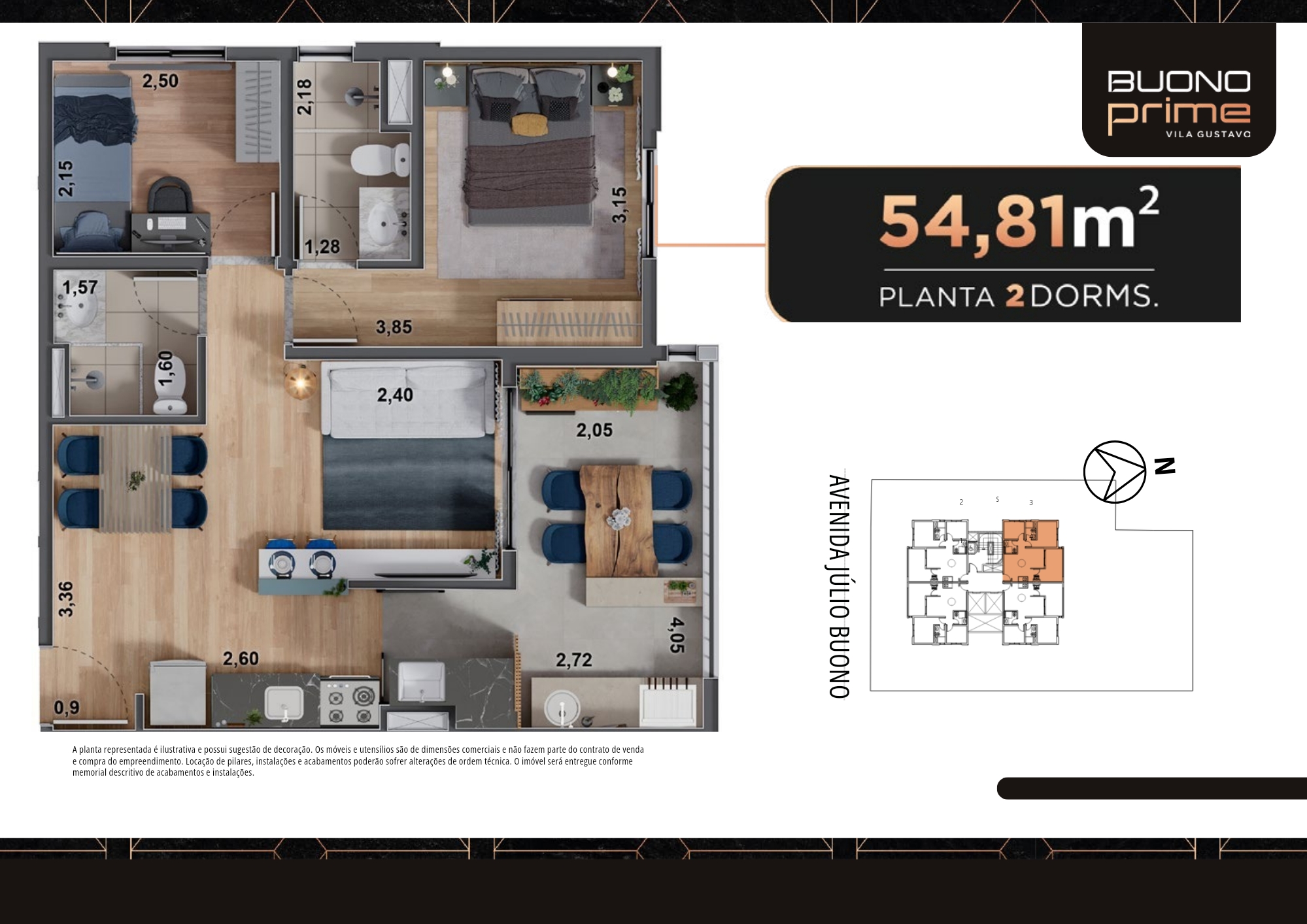 Imagem Apartamento com 2 Quartos à Venda, 55 m²em Vila Constança - São Paulo