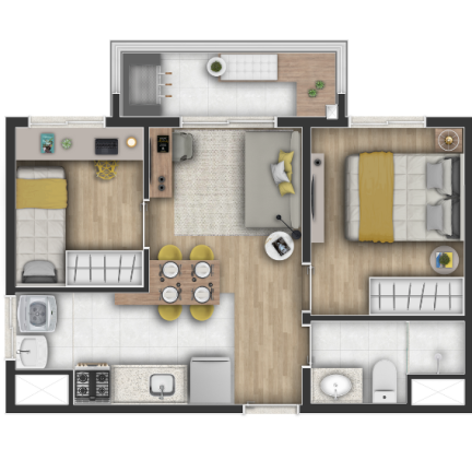 Imagem Apartamento com 2 Quartos à Venda,  em Belenzinho - São Paulo