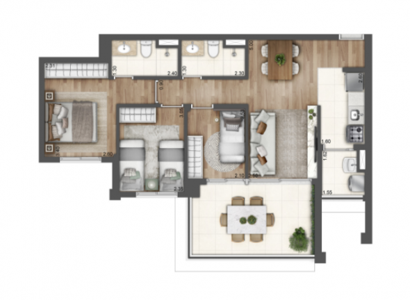 Imagem Apartamento com 1 Quarto à Venda, 75 m² em Sacomã - São Paulo