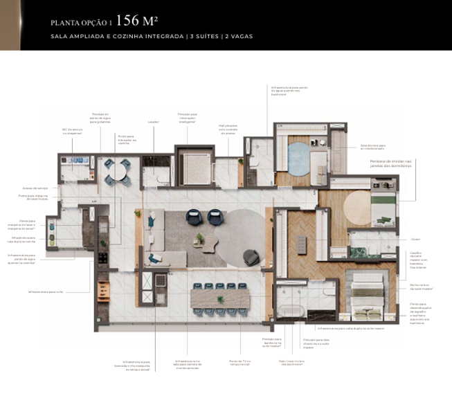 Imagem Apartamento com 3 Quartos à Venda, 156 m² em Ipiranga - São Paulo