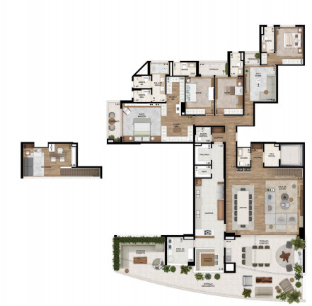 Imagem Apartamento com 4 Quartos à Venda, 336 m² em Green Valley Alphaville - Barueri Imagem Apartamento com 4 Quartos à Venda, 336 m² em Green Valley Alphaville - Barueri