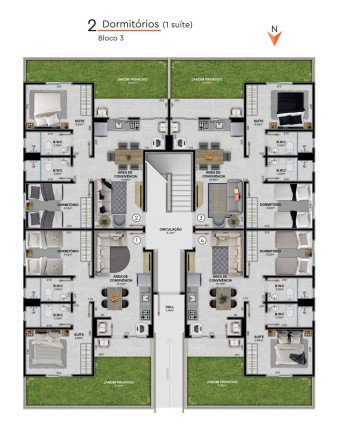 Imagem Apartamento com 2 Quartos à Venda, 42 m² em Cristo Rei - Içara Imagem Apartamento com 2 Quartos à Venda, 42 m² em Cristo Rei - Içara