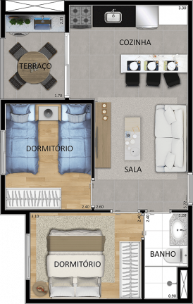 Imagem Apartamento com 2 Quartos à Venda, 43 m² em Vila Gustavo - São Paulo
