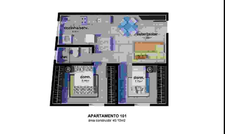Imagem Apartamento com 2 Quartos à Venda, 45 m² em Ingleses Do Rio Vermelho - Florianópolis