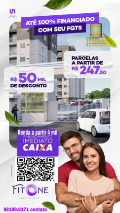 Imagem Apartamento com 2 Quartos à Venda, 55 m² em Turu - São Luís