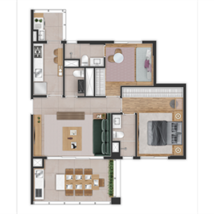 Imagem Apartamento com 1 Quarto à Venda, 39 m² em Brooklin Paulista - São Paulo