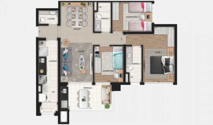 Imagem Apartamento com 3 Quartos à Venda, 67 m² em Centro - Osasco