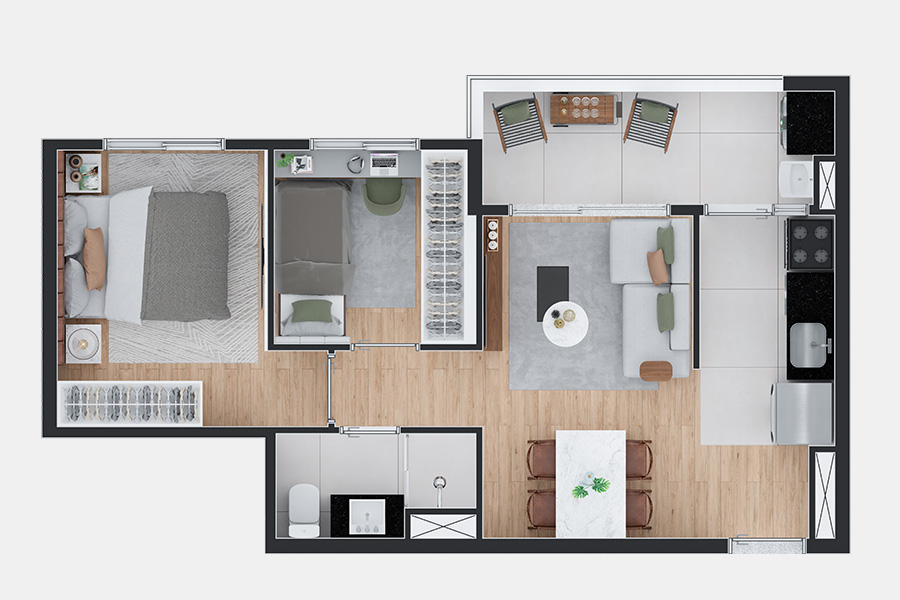 Imagem Apartamento com 2 Quartos à Venda, 44 m² em Paraíso - São Paulo Imagem Apartamento com 2 Quartos à Venda, 44 m² em Paraíso - São Paulo