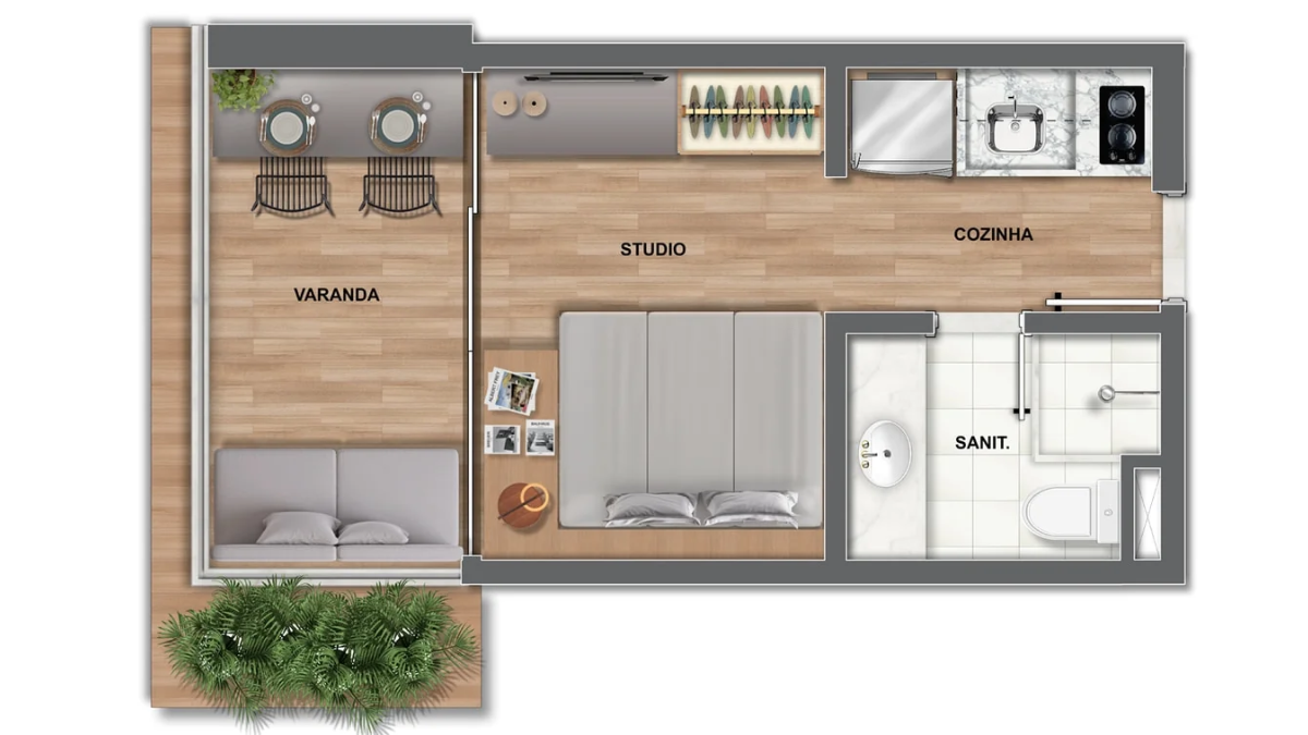 Imagem Apartamento com 1 Quarto à Venda, 23 m²em Rio Vermelho - Salvador Imagem Apartamento com 1 Quarto à Venda, 23 m²em Rio Vermelho - Salvador