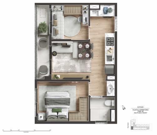 Imagem Apartamento com 2 Quartos à Venda, 29 m²em Perdizes - São Paulo