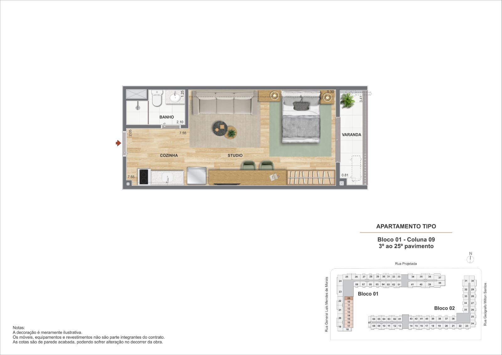 Imagem Studio com 1 Quarto à Venda, 30 m² em Santo Cristo - Rio de Janeiro