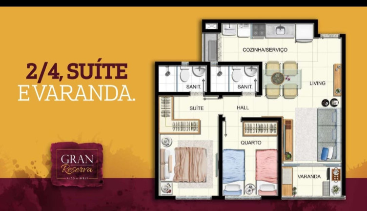 Imagem Apartamento com 2 Quartos à Venda,  em Imbuí - Salvador