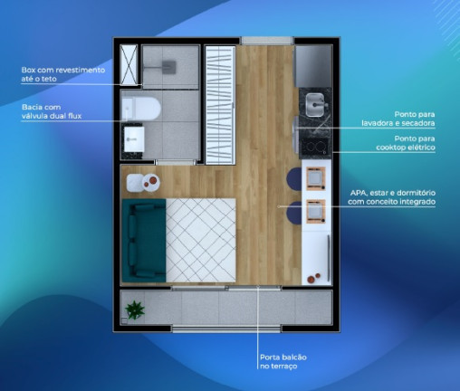 Imagem Apartamento com 1 Quarto à Venda,  em Vila Santo Estéfano - São Paulo