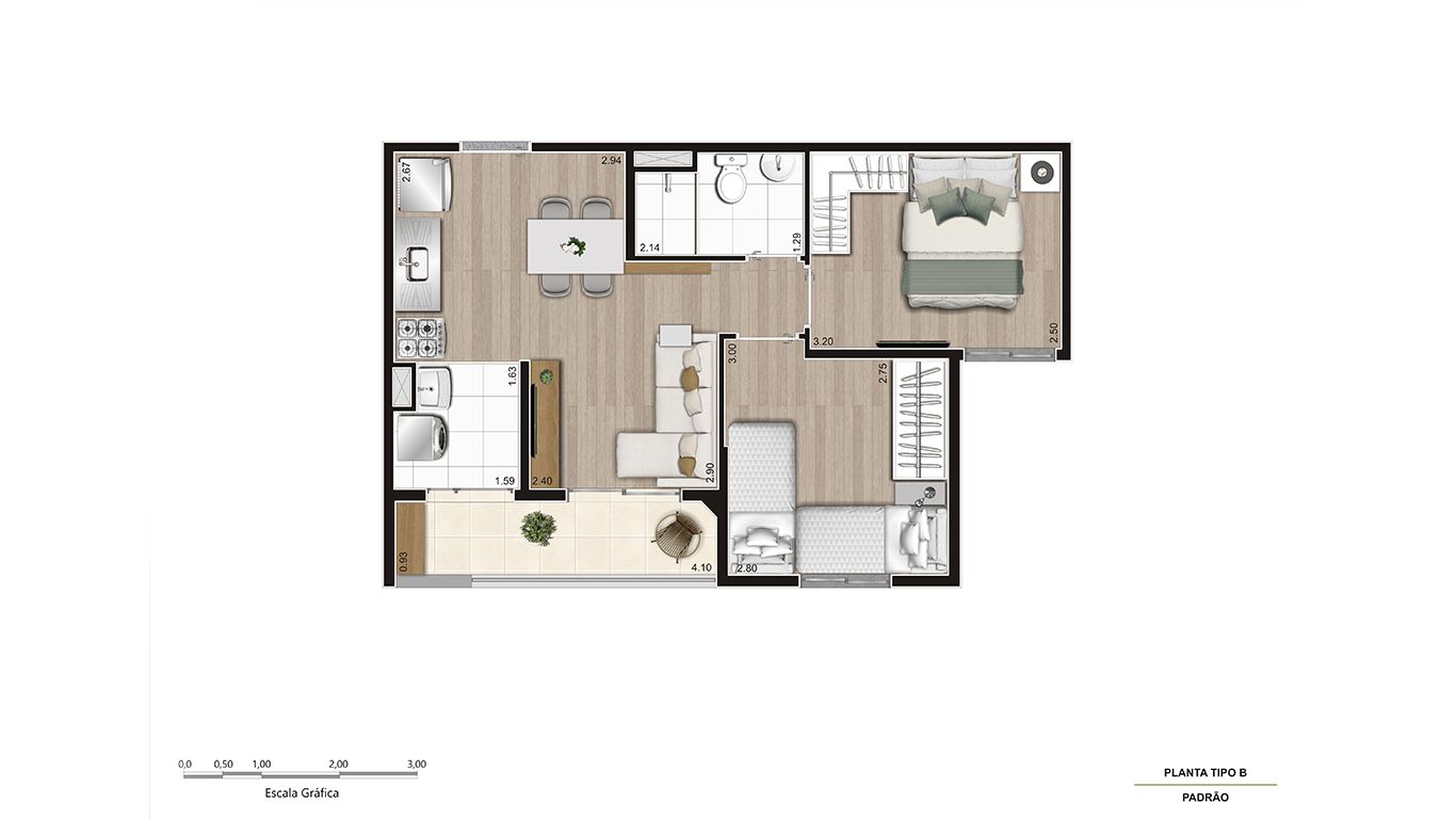 Imagem Apartamento com 2 Quartos à Venda, 45 m²em Quitaúna - Osasco