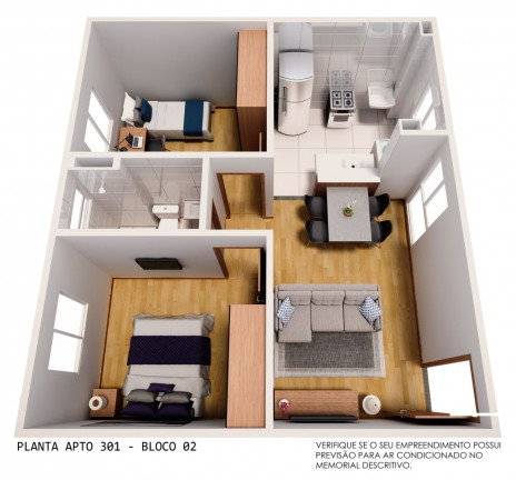 Imagem Apartamento com 2 Quartos à Venda, 50 m² em Pitimbu - Natal Imagem Apartamento com 2 Quartos à Venda, 50 m² em Pitimbu - Natal