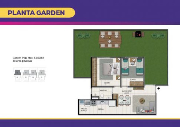 Imagem Apartamento com 2 Quartos à Venda, 42 m² em Campo Grande - Rio de Janeiro