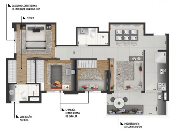 Imagem Apartamento com 3 Quartos à Venda, 66 m² em Indianópolis - São Paulo