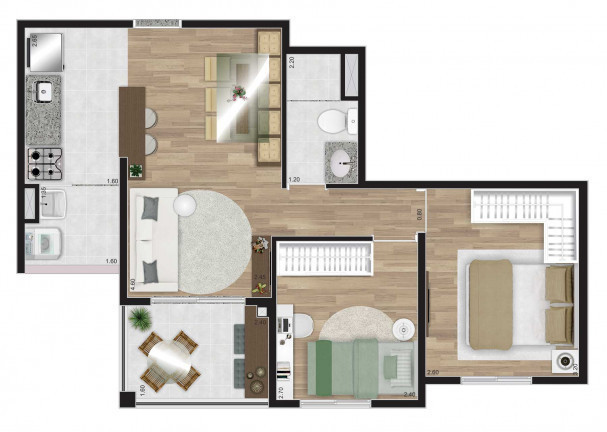 Imagem Apartamento com 2 Quartos à Venda, 48 m² em Vila Clementino - São Paulo Imagem Apartamento com 2 Quartos à Venda, 48 m² em Vila Clementino - São Paulo