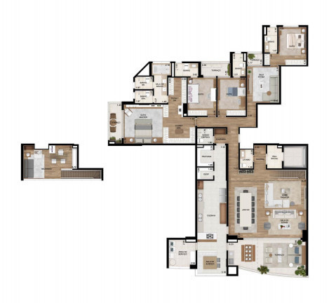 Imagem Apartamento com 4 Quartos à Venda, 336 m² em Alphaville Empresarial - Barueri