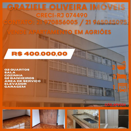 Imagem Apartamento com 2 Quartos à Venda, 60 m² em Agriões - Teresópolis